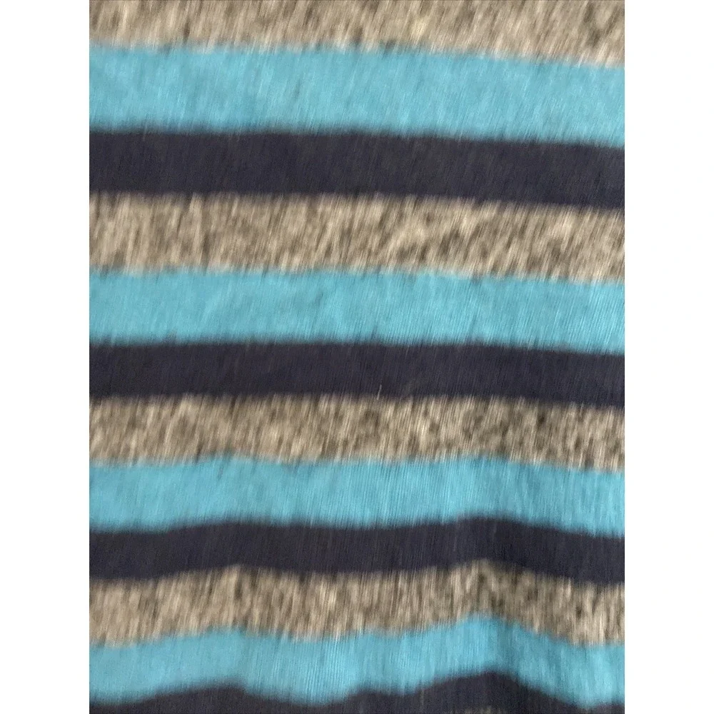 North Face Men's Crewneck Sweater Long Sleeve Size Large‎ Blue Gray Stripe